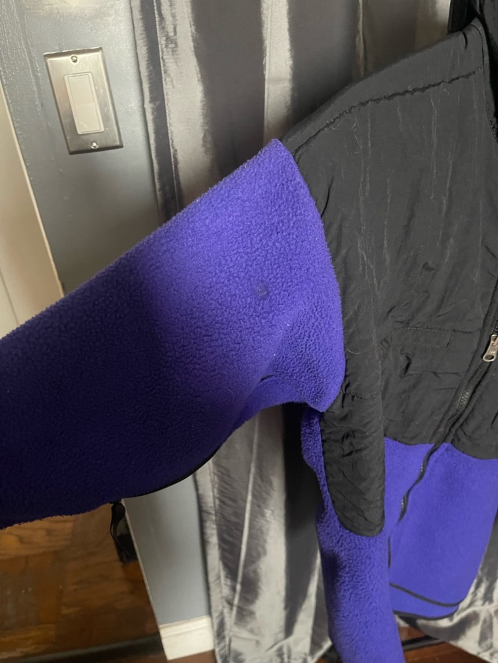 Vintage 90’s North Face Denali Blk & Purple Fleece Men’s Med Jacket - Picture 5 of 5